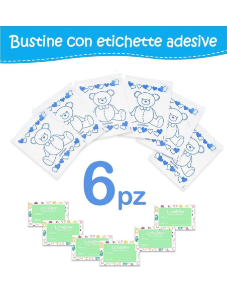 Bustine per Corredino - Orsetto Blu