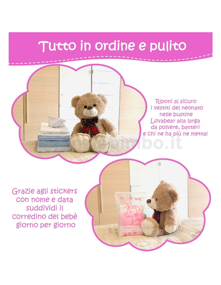 Bustine per Corredino - Unicorno Fuxia Bustine per Corredino - Unicorno Fuxia