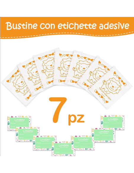 Bustine per Corredino - Leone Arancio