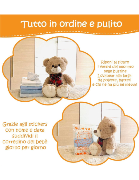 Bustine per Corredino - Leone Arancio