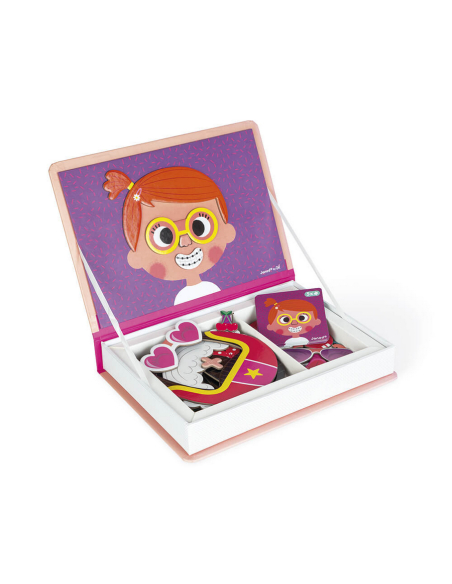 Magnéti'Book Libro magnetico - Crazy Faces Girls