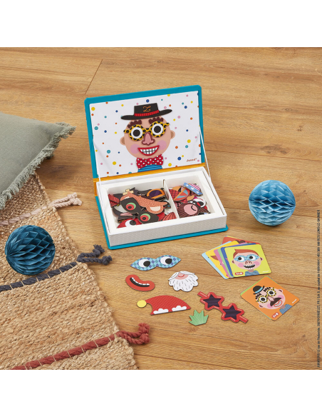 Magnéti'Book Libro magnetico - Crazy Faces Boy