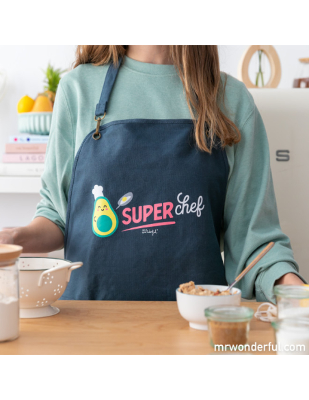 Set di grembiuli per adulto + bambino - Superchef e Minichef