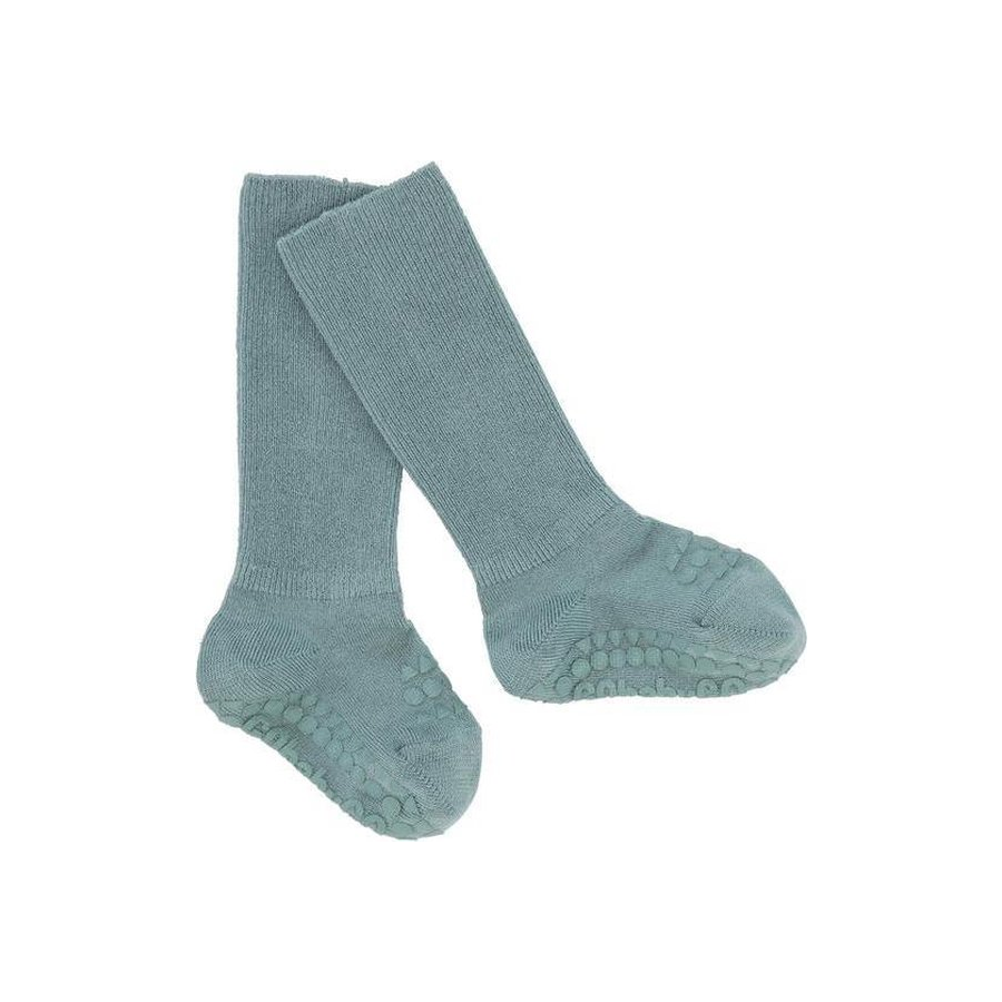 Calzini antiscivolo Dusty Blue in bamboo