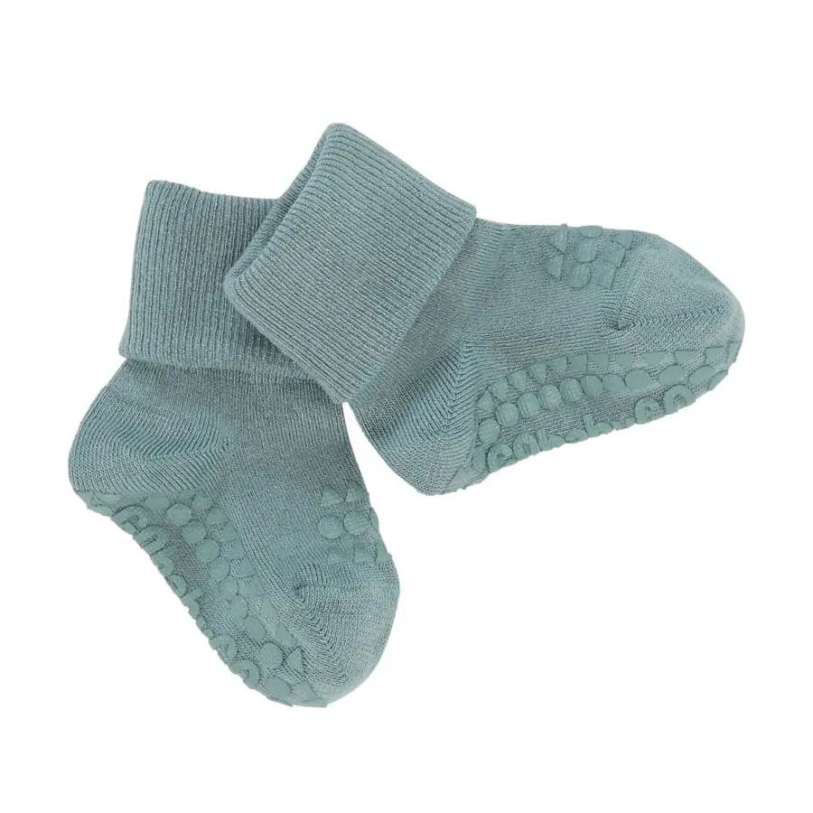 Calzini antiscivolo Dusty Blue in bamboo 2