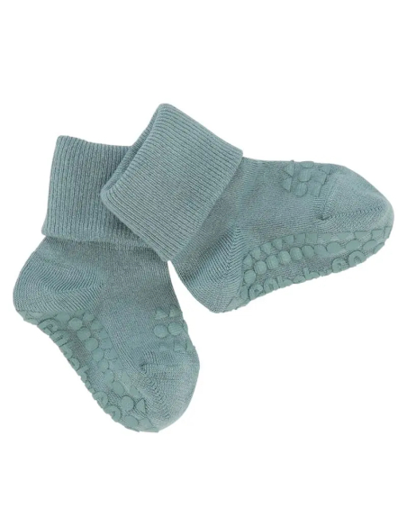 Calzini antiscivolo Dusty Blue in bamboo