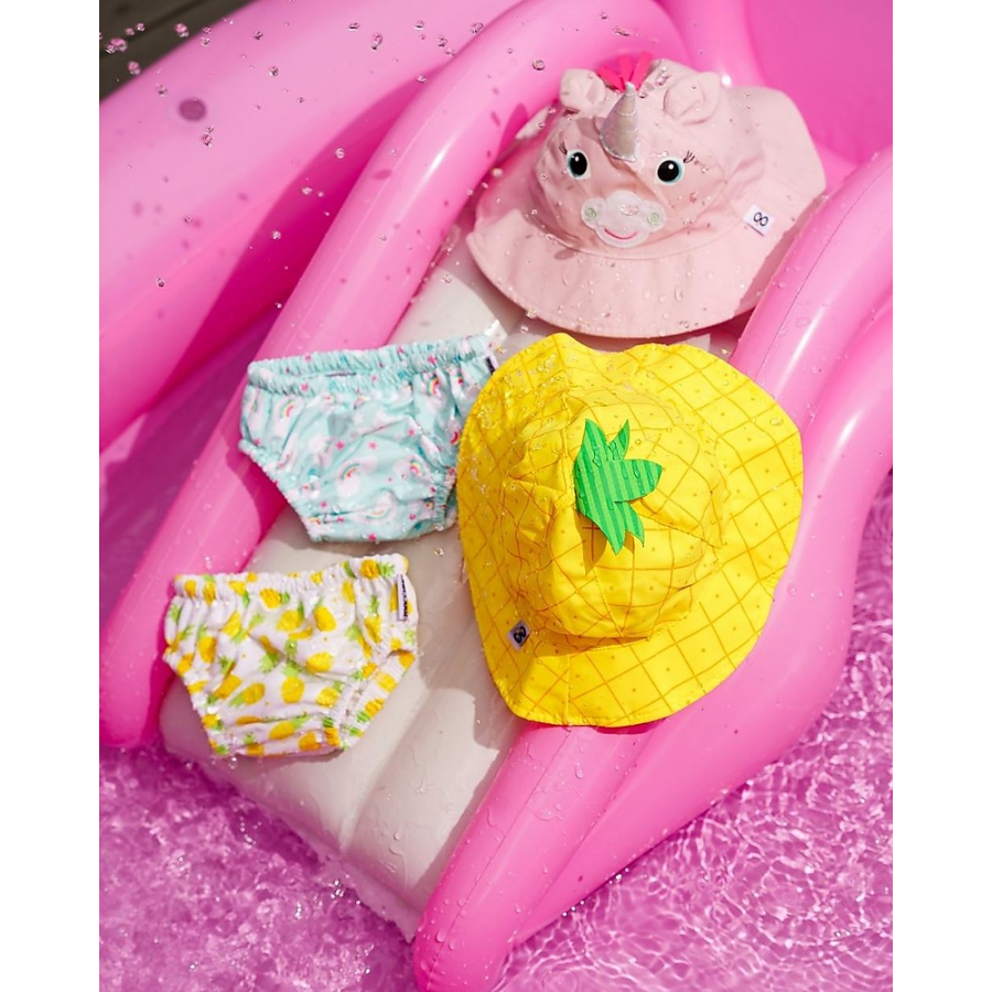 Set Baby Costumino Contenitivo + Cappellino, Allie l'Alicorno con protezione solare UPF 50+ 2