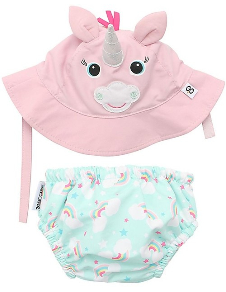 Set Baby Costumino Contenitivo + Cappellino, Allie l'Alicorno con protezione solare UPF 50+ Set Baby Costumino Contenitivo + Cappellino, Allie l'Alicorno con protezione solare UPF 50+