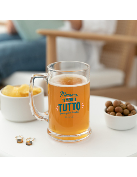 Caraffa di birra - Mamma, ti meriti tutto (anche questa birretta) Caraffa di birra - Mamma, ti meriti tutto (anche questa birretta)
