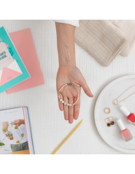 Biglietto con braccialetto – Lo griderò al mondo intero: ti voglio tanto ma tanto bene, mamma