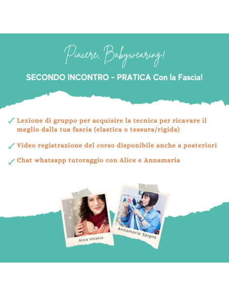 Piacere, Babywearing! Percordo online di due incontri sul portare.