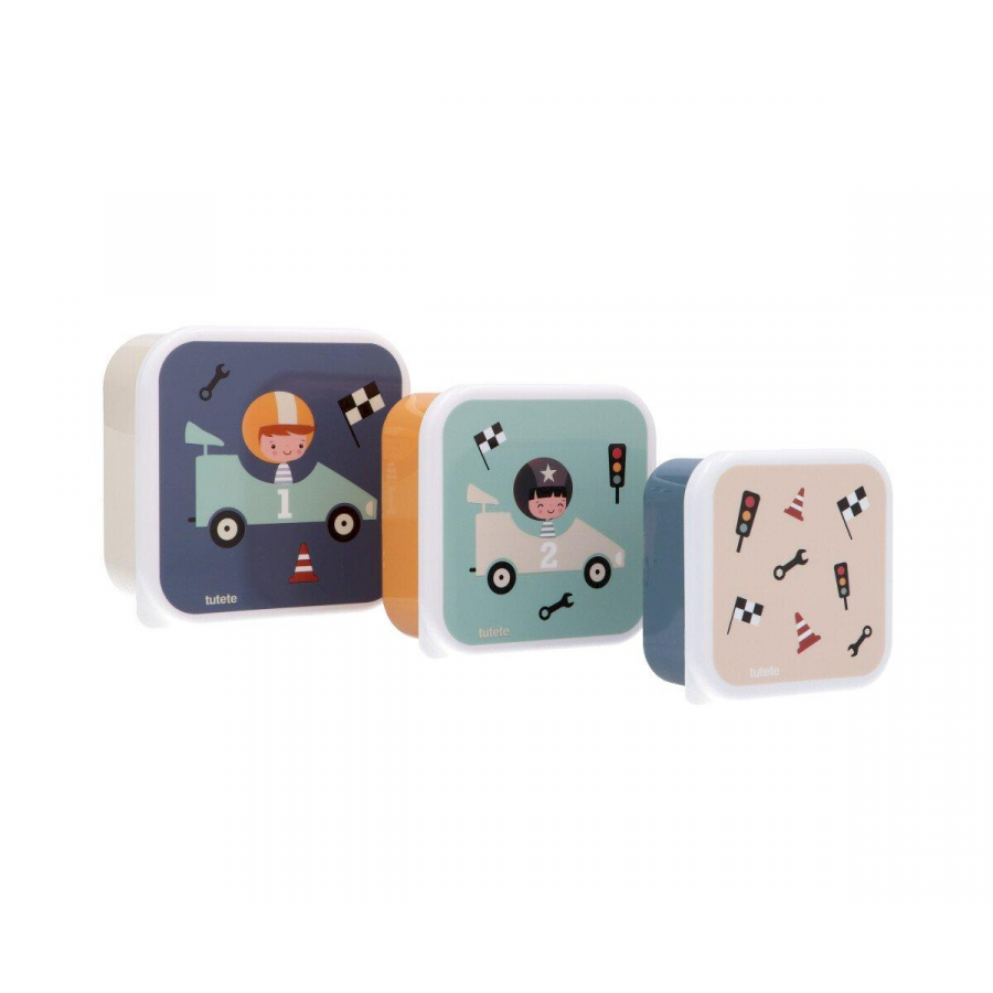Set di 3 Scatoline Snack Speed Racers