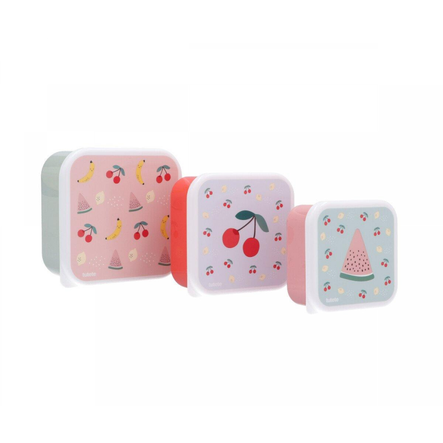 Set di 3 Scatoline Snack Fruits