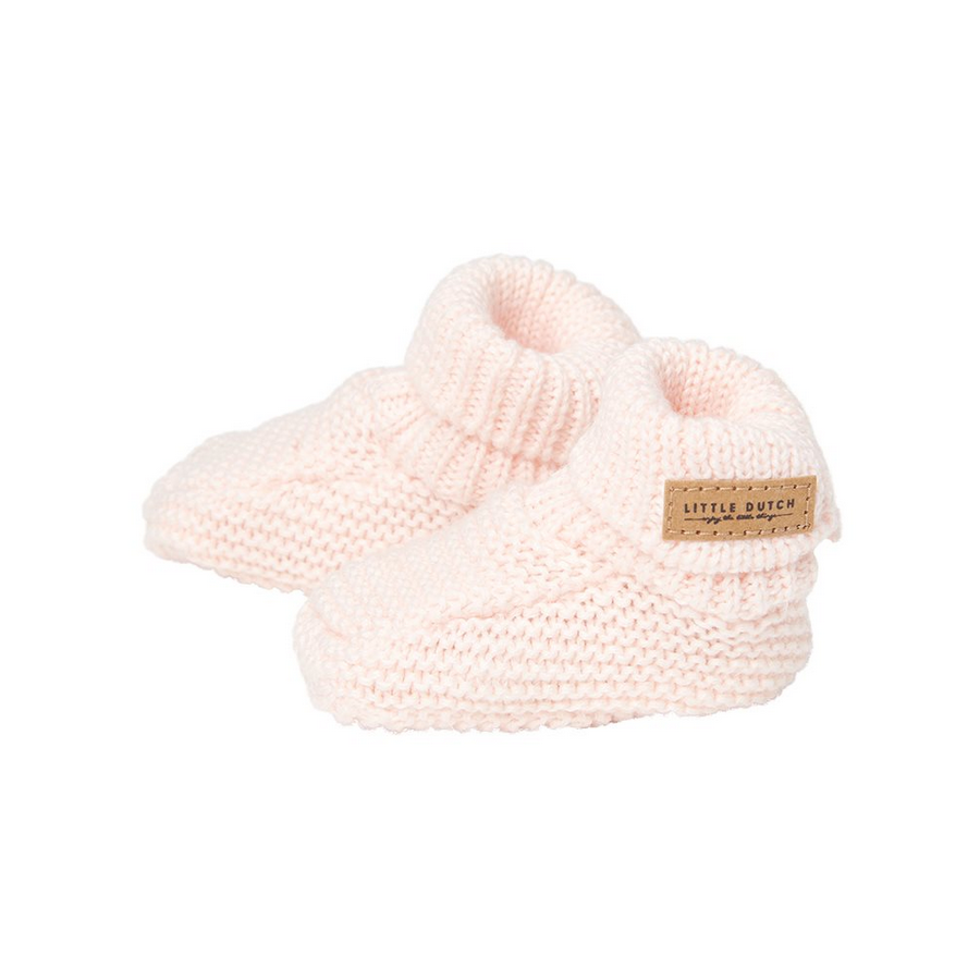 Babbucce neonato in tricot Pink 2