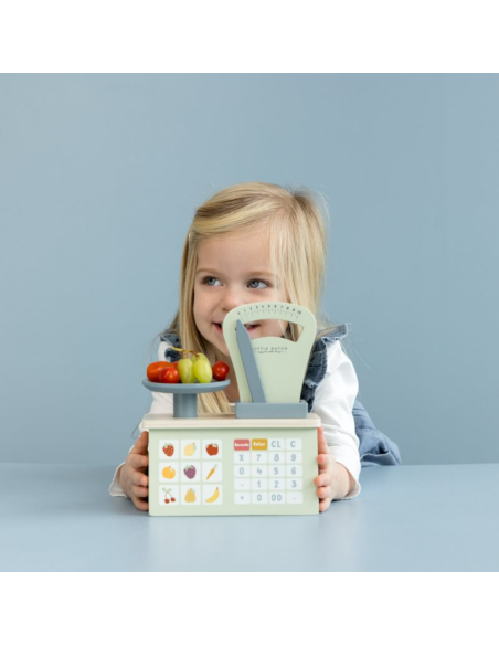 Bilancia giocattolo in legno