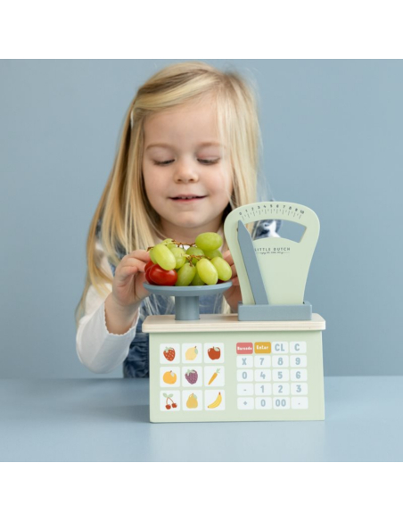 Bilancia giocattolo in legno