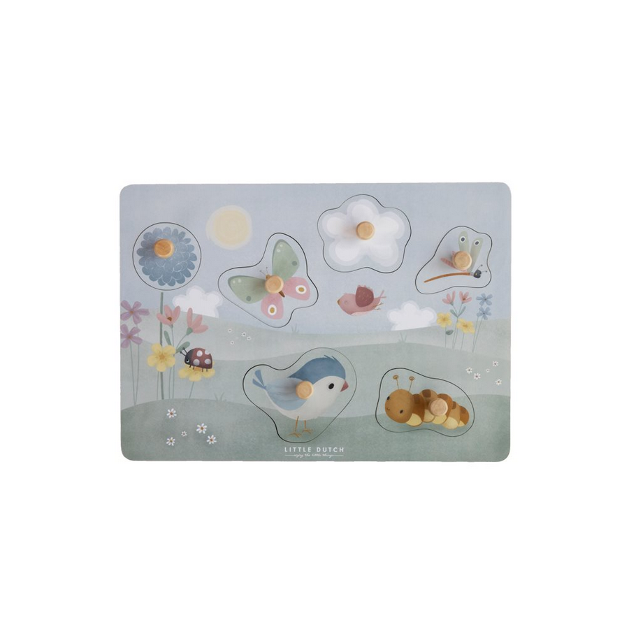 Puzzle tattile Flowers & butterfly