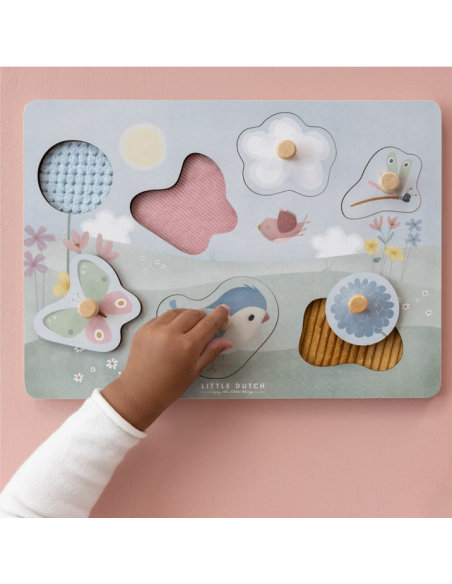 Puzzle tattile Flowers & butterfly