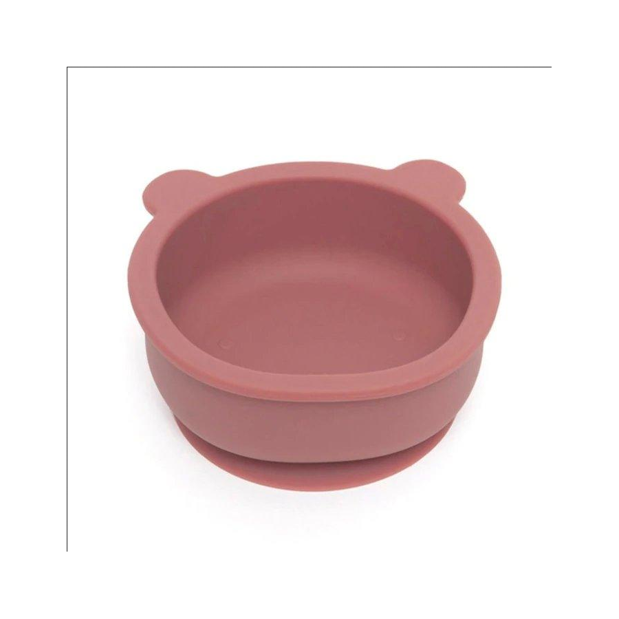 Bowl in slicone con ventosa Bear Mahogany Rose 2
