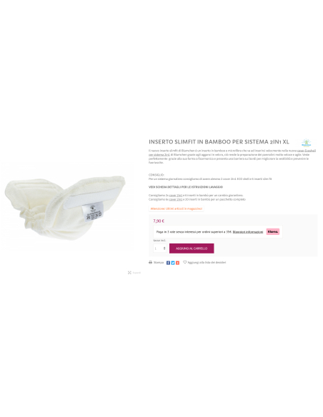 Pannolino lavabile Pocket - Sewing