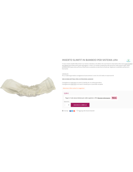 Pannolino lavabile Pocket - Sewing