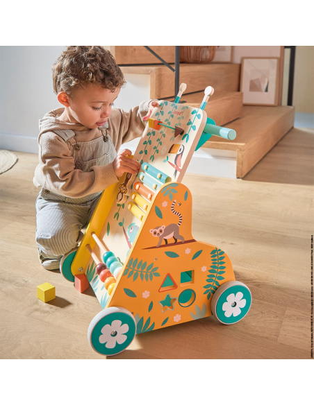  Giocattoli senso-motori Giocattoli a dondolo, cavalcabili e carrelli Tropik - Carrello Multiattività 