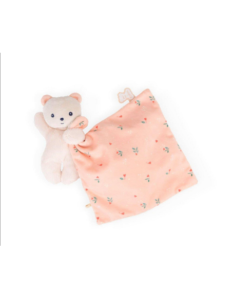 Dou Dou Orsetto morbido con copertina rosa Foglie d'amore