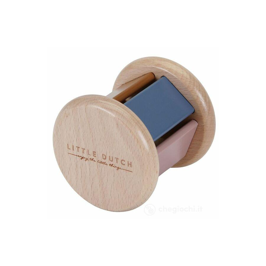 Vintage Roller Rattle sonaglio legno