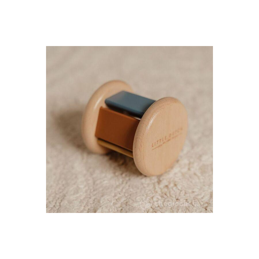 Vintage Roller Rattle sonaglio legno 2