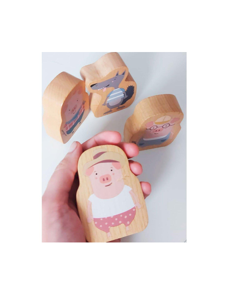 Gioco Tovaglietta Tre Porcellini + Lupo