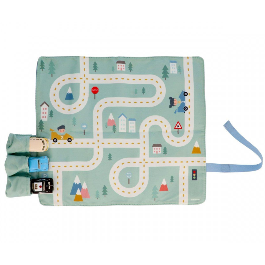 Gioco Tovaglietta Circuito menta + 3 Macchinine