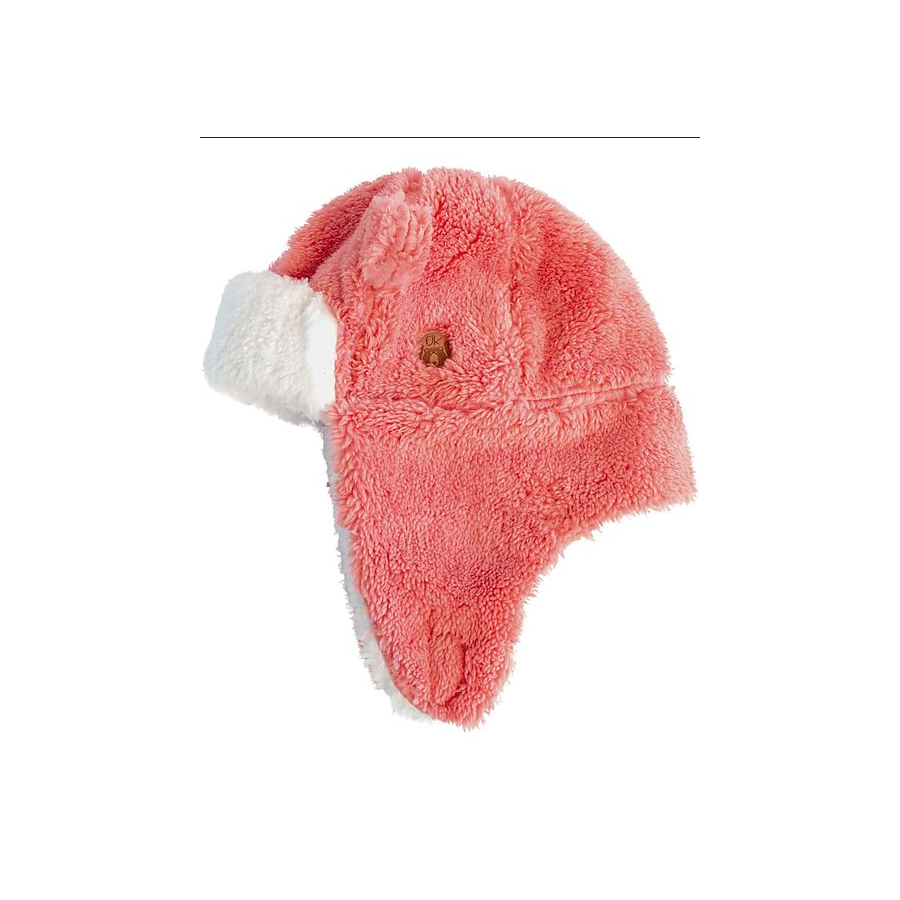 Cappello Invernale Trapper - con Orecchie - Rosa - Morbido Tessuto Sherpa 2