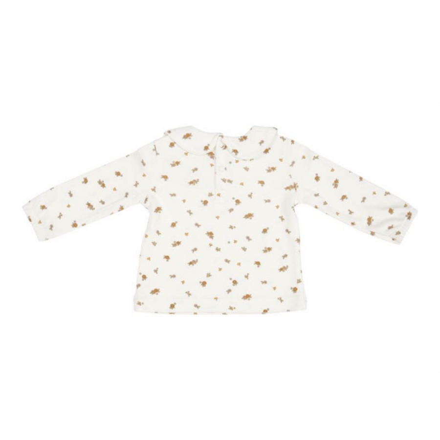 T-shirt maniche lunghe con collo tondo White Blossom 2