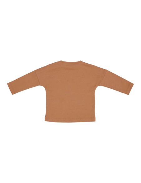 T-shirt maniche lunghe con collo tondo Almond