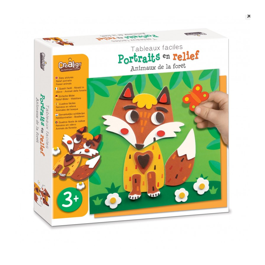 Quadri in rilievo - animali della foresta