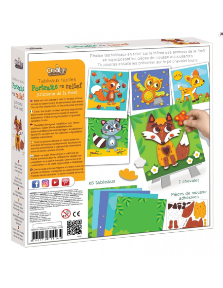 Quadri in rilievo - animali della foresta