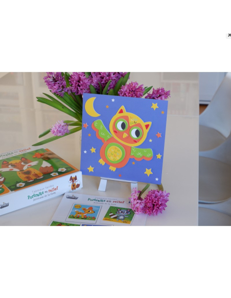 Quadri in rilievo - animali della foresta