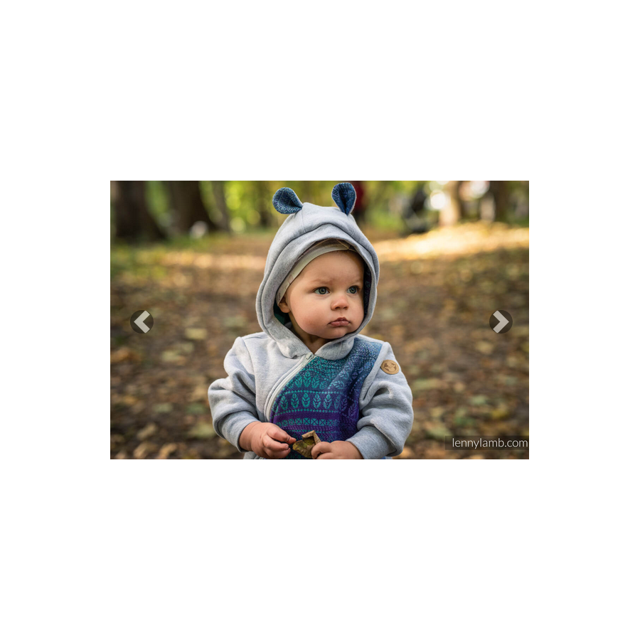 Tutone felpato adatto al babywearing per tenere al calduccio 2