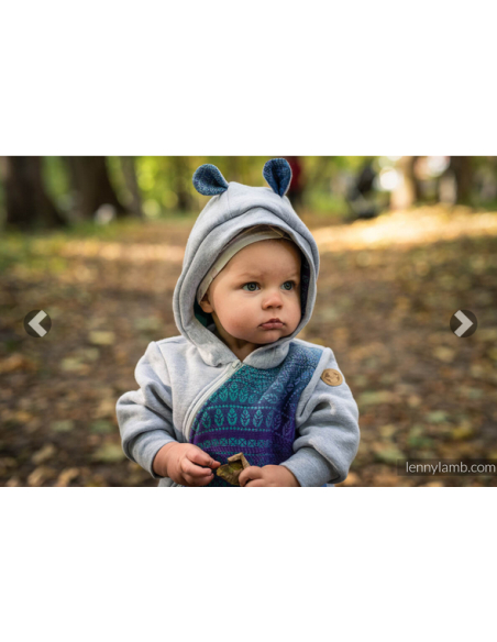 Tutone felpato adatto al babywearing per tenere al calduccio Tutone felpato adatto al babywearing per tenere al calduccio