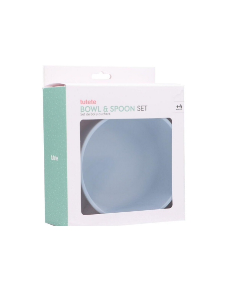 Tutete - Ciotola con Ventosa e Cucchiaio Sky