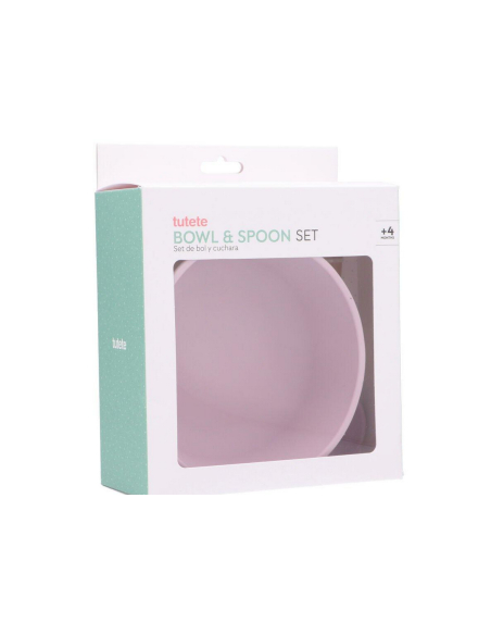 Tutete - Ciotola con Ventosa e Cucchiaio Lilac