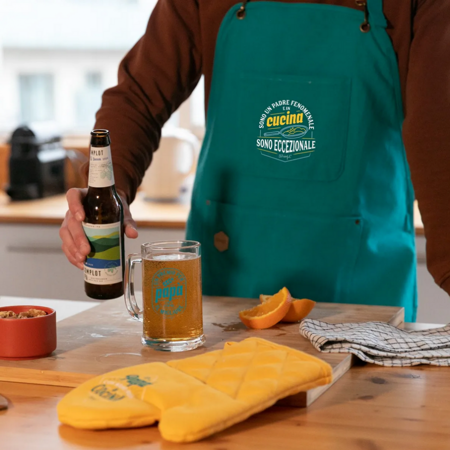 Set di grembiule + presina - Sono un padre fenomenale e in cucina sono eccezionale 2