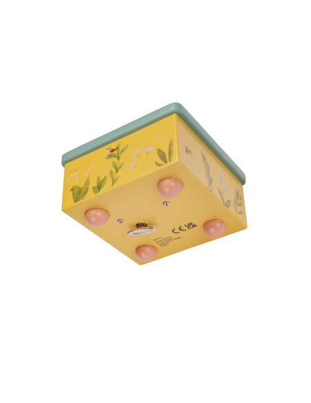 Carillon scatola musicale in legno - Coniglietto e tartaruga