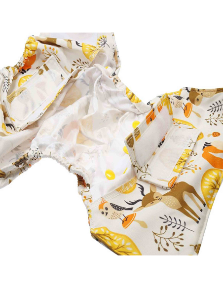 Pannolino lavabile 2in1 ECO shell - Animal Spirits (Bottoncini) - 5 - 16 kg