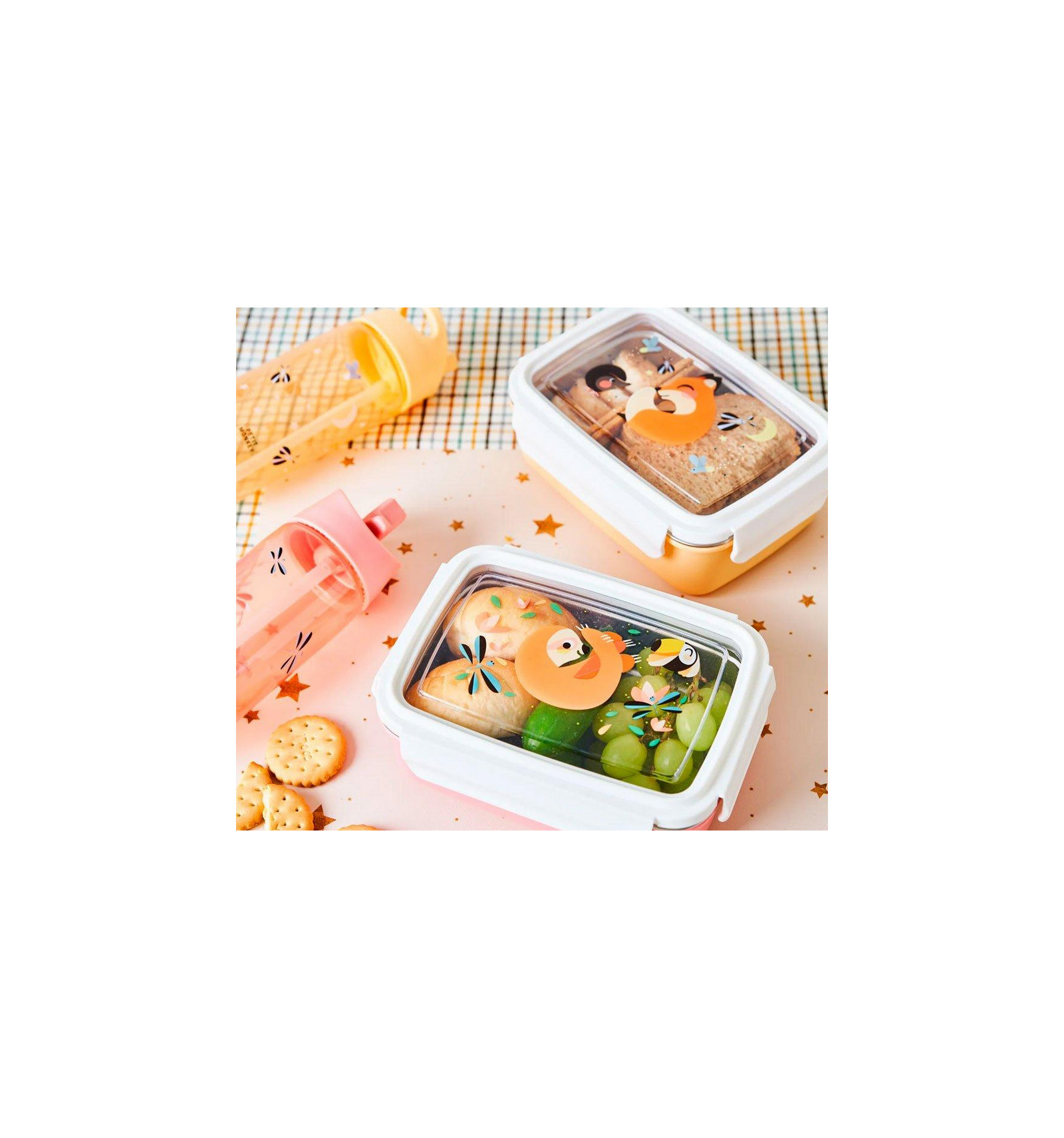 Lunch Box Plastica - Inox - Volpe - Le meraviglie di Alice