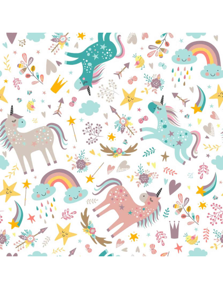 Pannolino lavabile 2in1 ECO shell - Unicorn (Bottoncini)