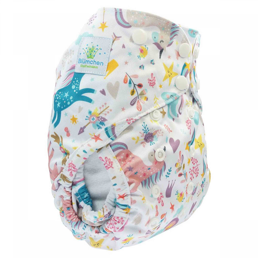 Pannolino lavabile 2in1 ECO shell - Unicorn (Bottoncini) 2