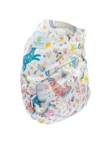 Pannolino lavabile 2in1 ECO shell - Unicorn (Bottoncini)
