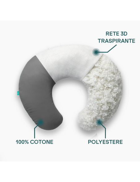 Cuscino Allattamento Koala Hug Baby - Grigio