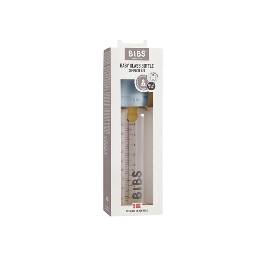Set Completo Biberon in Vetro - Baby Blue - 225 ml 2